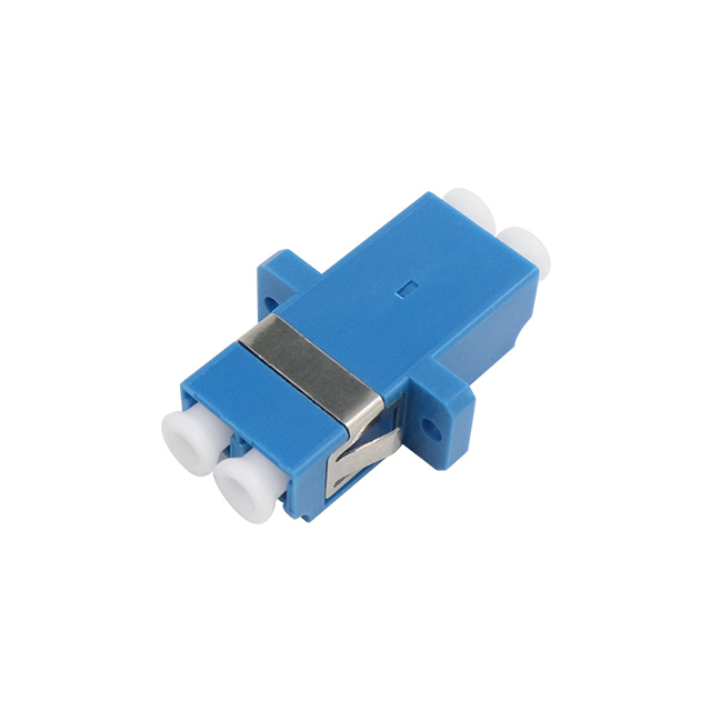 LC UPC pojedynczy tryb dwukrotny adapter światłowodowy z kołnierzem