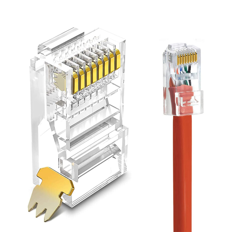 CAT5E UTP 8P8C RJ45 Modułowa wtyczka 1-częściowa