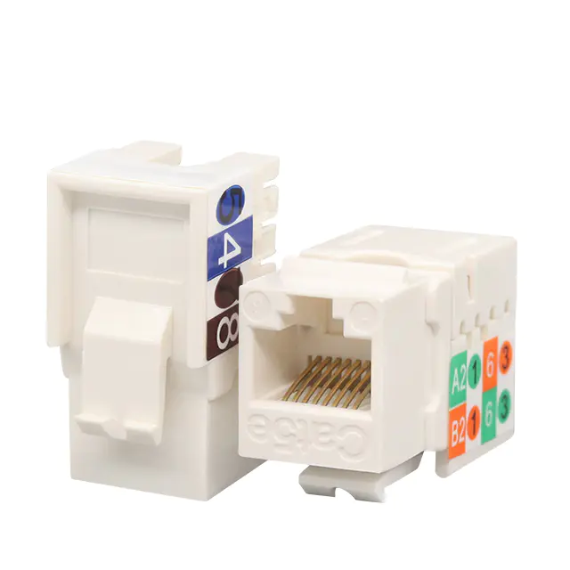 Jakie są zalety 90 stopni konstrukcji CAT5E UTP 90 stopni uderzenia keystone jack?